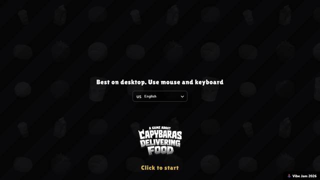 A Game About Capybaras Delivering Food