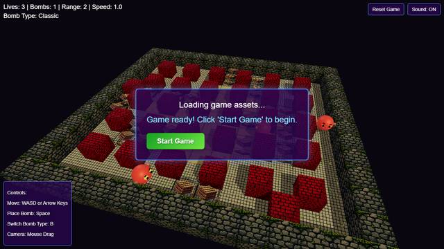 AI Bomber Game — gameplay screenshot showing shooter action