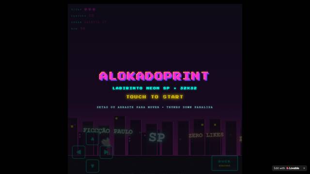 Alokadoprint — gameplay screenshot showing survival / roguelite action