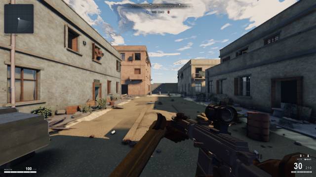 Claude of Duty — gameplay screenshot showing fps action