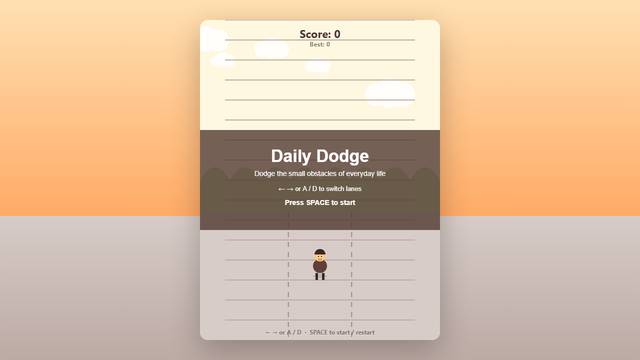 Daily  Dodge challenge