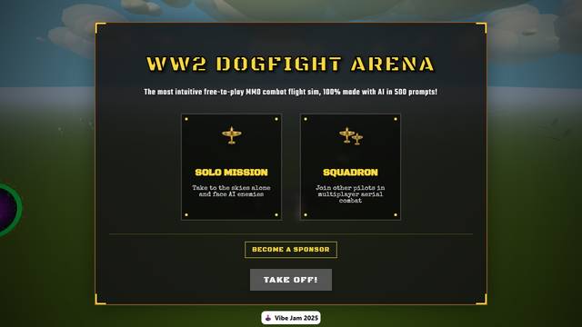 Dogfight Arena — gameplay screenshot showing air combat action