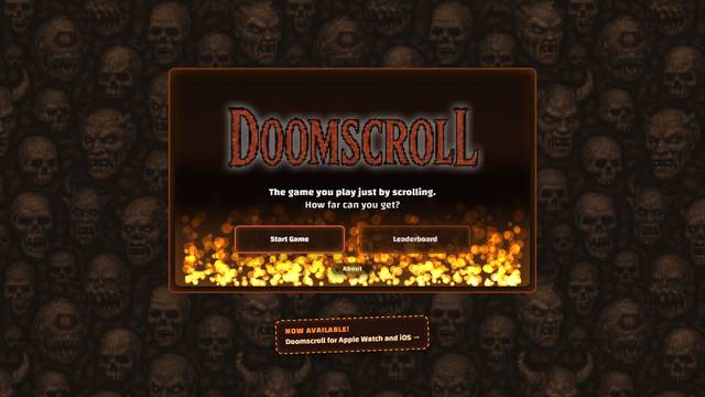 DOOMscroll — gameplay screenshot showing fps action