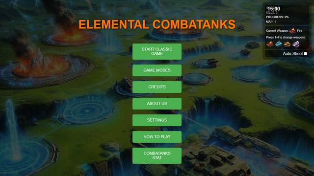 Elemental Combatant — gameplay screenshot showing fighting action