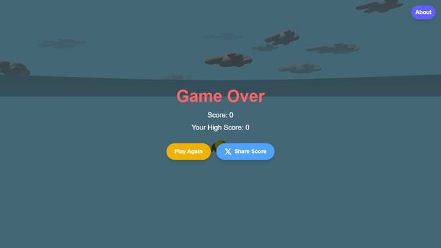 Flappy Bird 3D — gameplay screenshot showing arcade action