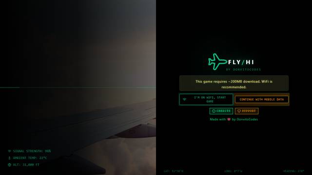 Flight Simulator — gameplay screenshot showing flight sim action
