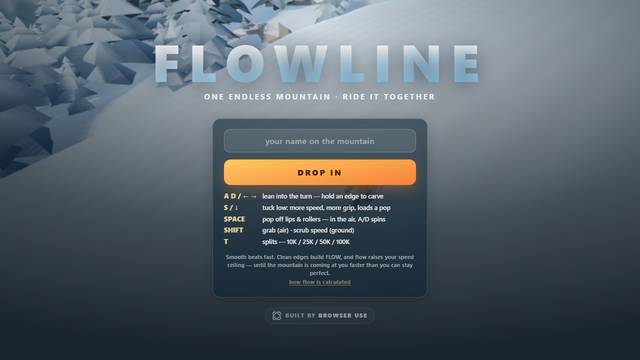 FLOWLINE — gameplay screenshot showing other action