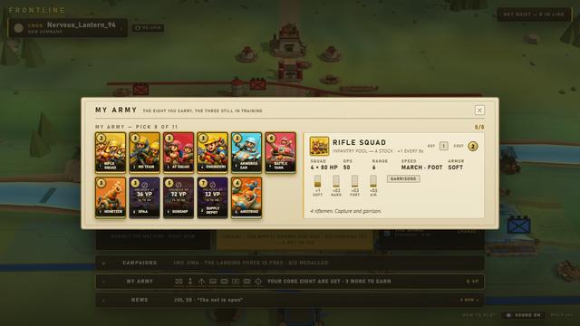 Frontline gameplay screenshot