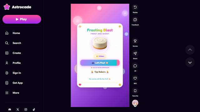 Frosting Blast — gameplay screenshot showing other action