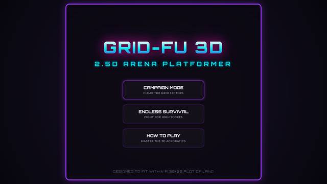Grid-Fu — gameplay screenshot showing shooter action