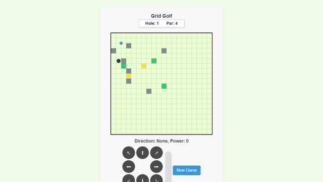 Grid Golf gameplay screenshot