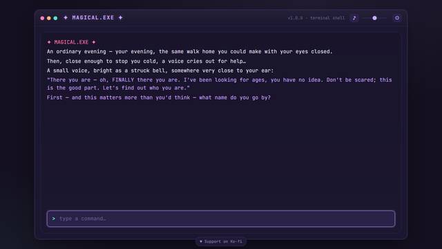 MAGICAL.EXE — gameplay screenshot showing rpg action