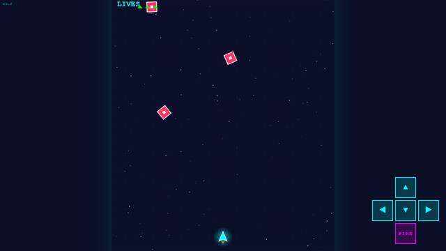Neon drift — gameplay screenshot showing shooter action