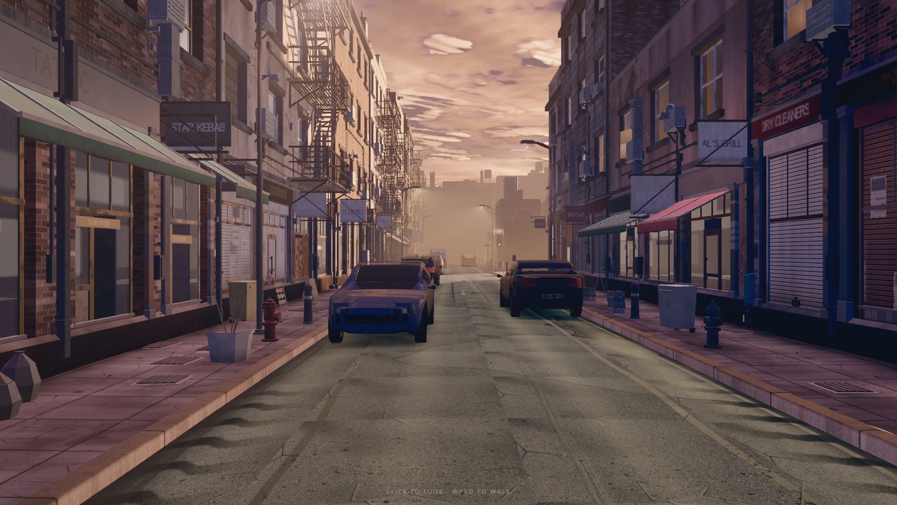 Night Street — gameplay screenshot showing walkable scene action