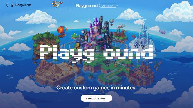 Playground by Google Labs — gameplay screenshot showing other action