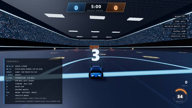 Rocket Arena — gameplay screenshot showing racing action