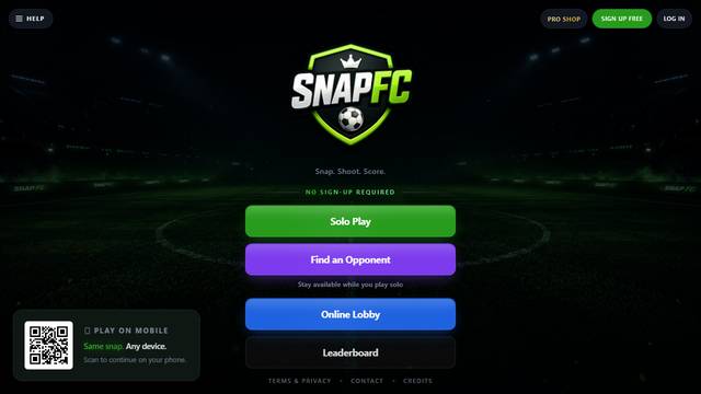 SnapFC — gameplay screenshot showing strategy action
