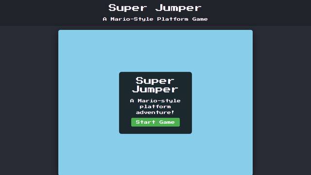 Super Jumper — gameplay screenshot showing platformer action