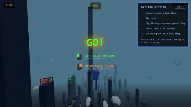 Swingers — gameplay screenshot showing shooter action