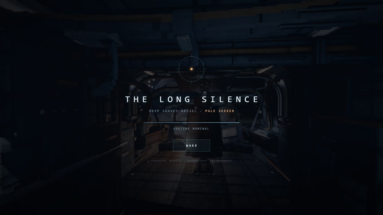 The Long Silence — gameplay screenshot showing space exploration action