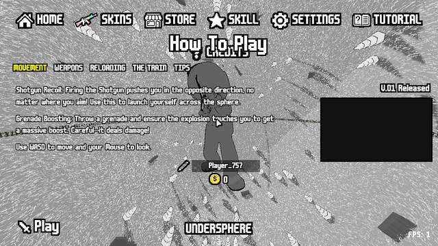 Undersphere — gameplay screenshot showing fps action