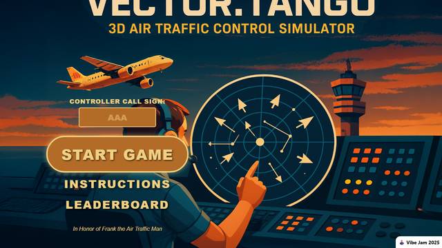 Vector Tango — gameplay screenshot showing flight sim action