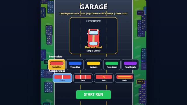Viberacer — gameplay screenshot showing platformer action
