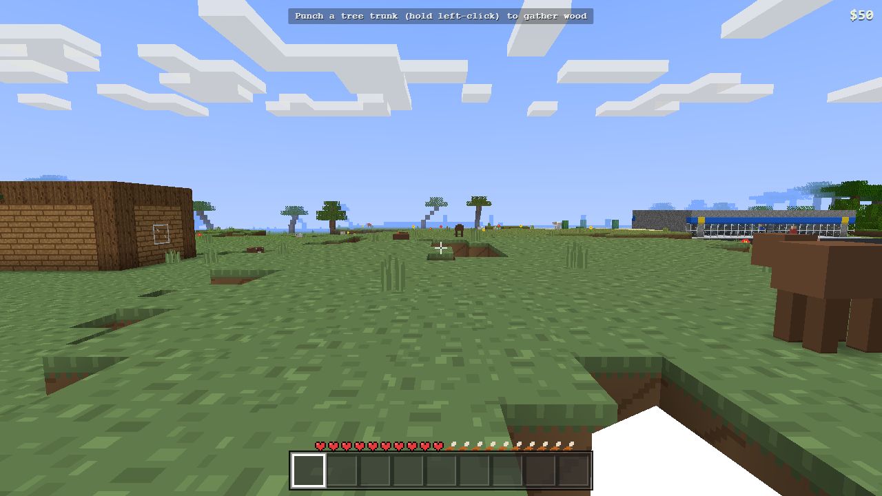 Voxelcraft — gameplay screenshot showing voxel sandbox action